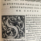 1527 POST-INCUNABULA BIBLE COMMENTARIES by ERASMUS antique 16th CENTURY FOLIO