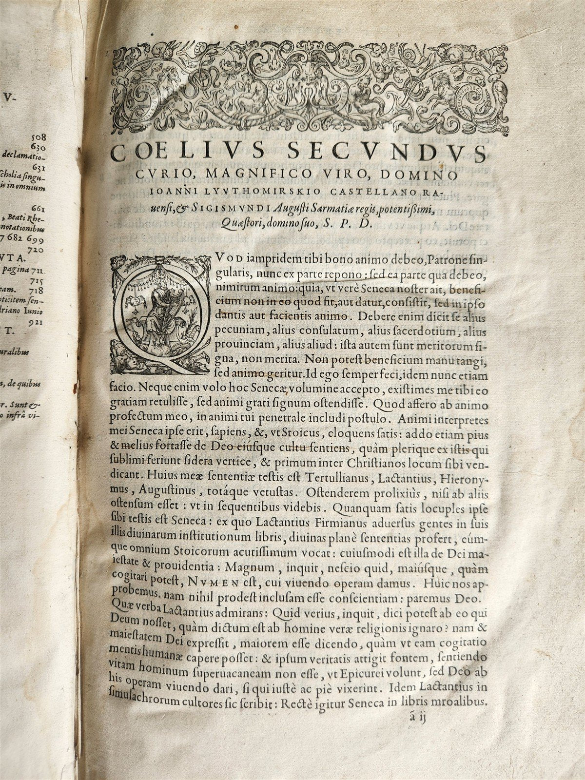 1530 SENECA L. Annaei SENECAE, PHILOSOPHI STOICORUM antique 16th CENTURY FOLIO