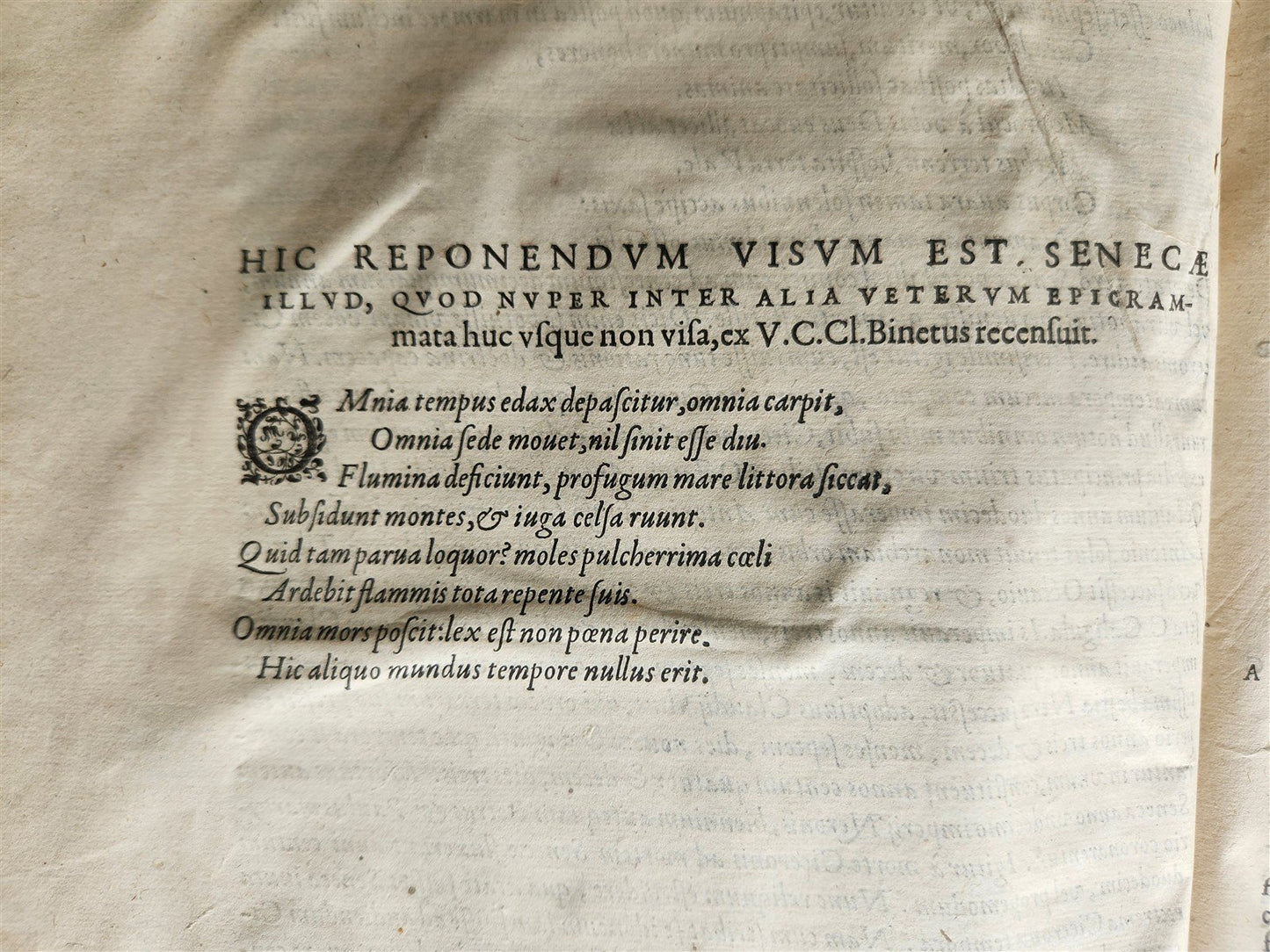 1530 SENECA L. Annaei SENECAE, PHILOSOPHI STOICORUM antique 16th CENTURY FOLIO