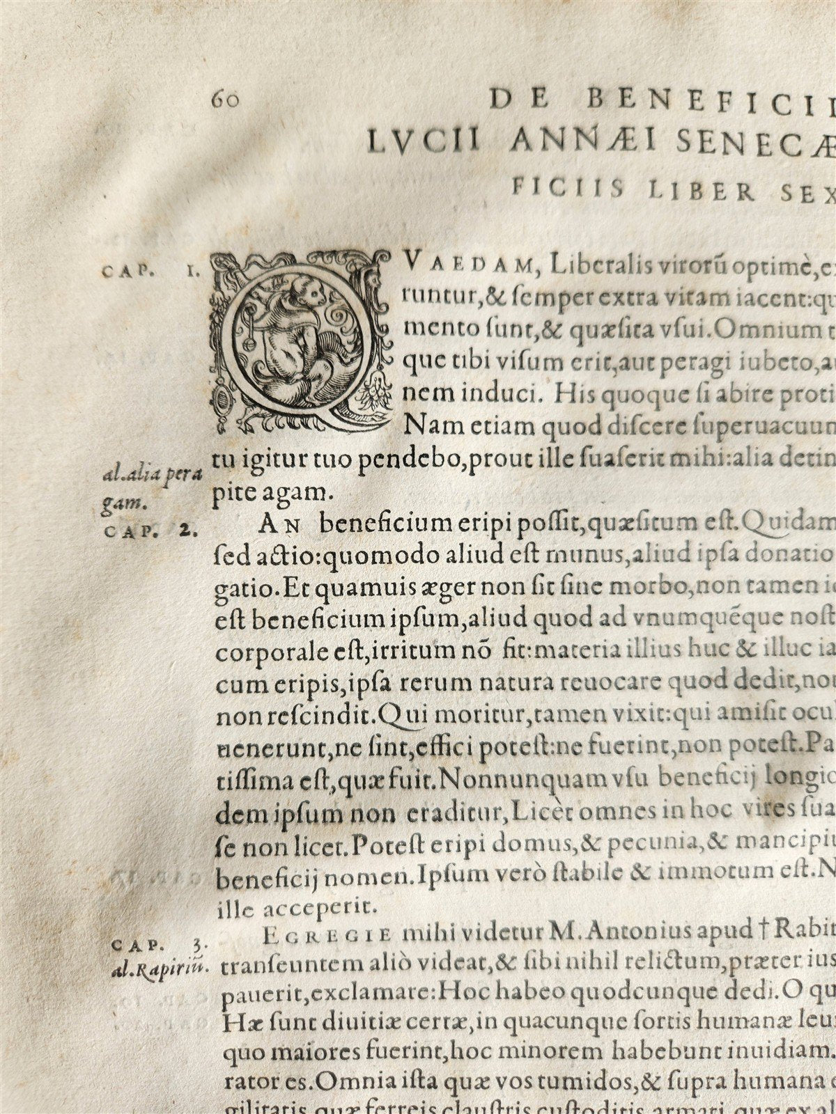 1530 SENECA L. Annaei SENECAE, PHILOSOPHI STOICORUM antique 16th CENTURY FOLIO