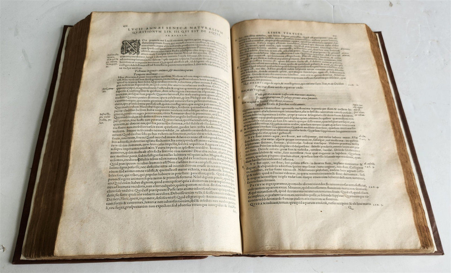 1530 SENECA L. Annaei SENECAE, PHILOSOPHI STOICORUM antique 16th CENTURY FOLIO