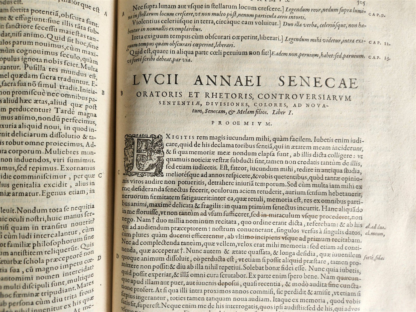 1530 SENECA L. Annaei SENECAE, PHILOSOPHI STOICORUM antique 16th CENTURY FOLIO