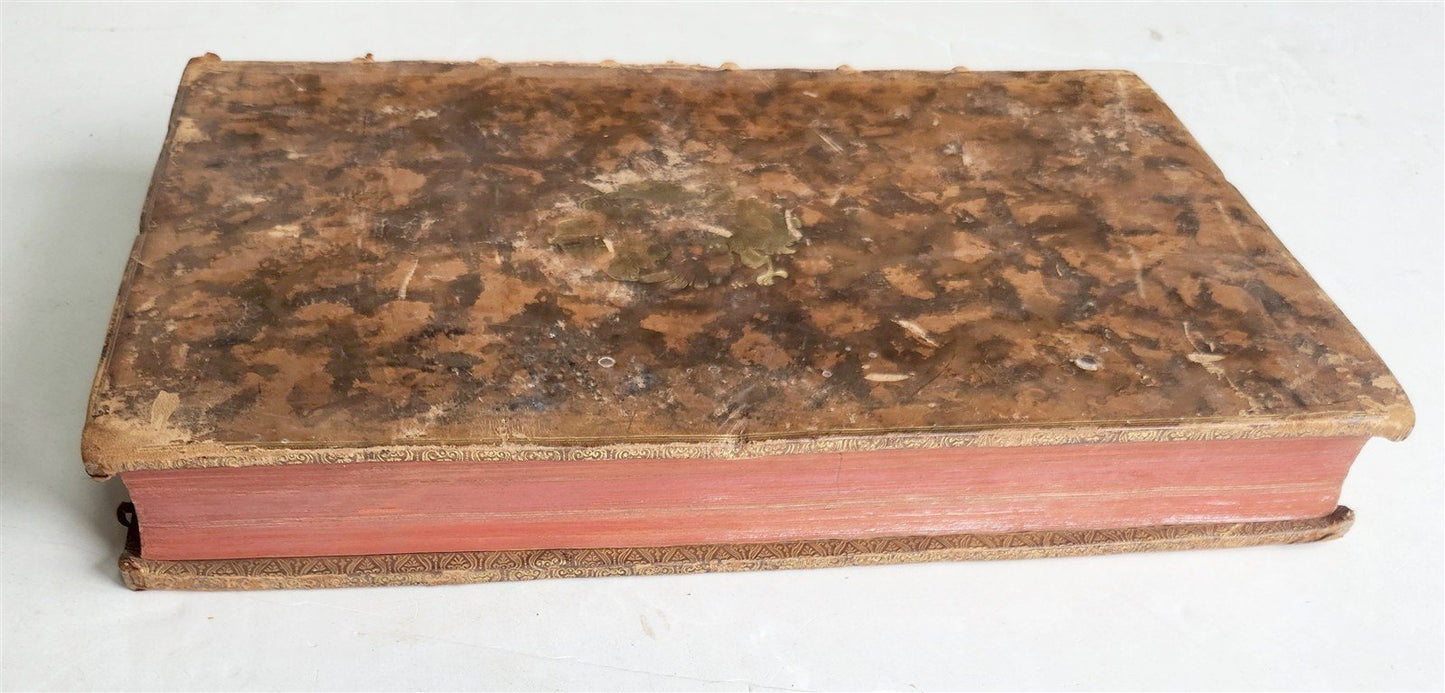 1601 ROMAN HISTORY by Johannes Cuspinianus antique FOLIO w/ GILT COAT of ARMS