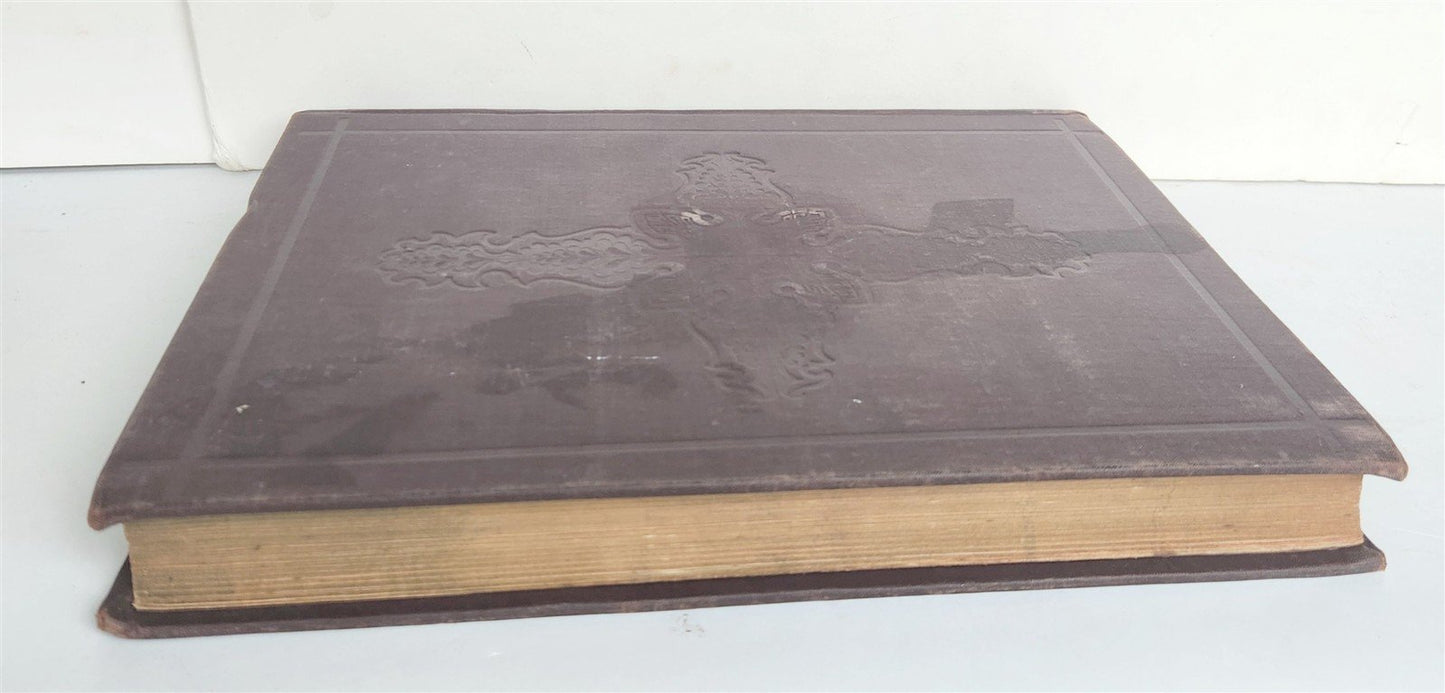 1880s DANTE'S PURGATORY and PARADISE ILLUSTRATED by GUSTAVE DORE antique FOLIO