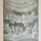 1880s DANTE'S PURGATORY and PARADISE ILLUSTRATED by GUSTAVE DORE antique FOLIO