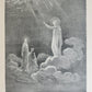1880s DANTE'S PURGATORY and PARADISE ILLUSTRATED by GUSTAVE DORE antique FOLIO