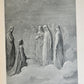 1880s DANTE'S PURGATORY and PARADISE ILLUSTRATED by GUSTAVE DORE antique FOLIO