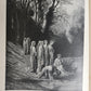 1880s DANTE'S PURGATORY and PARADISE ILLUSTRATED by GUSTAVE DORE antique FOLIO