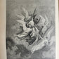 1880s DANTE'S PURGATORY and PARADISE ILLUSTRATED by GUSTAVE DORE antique FOLIO