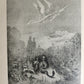 1880s DANTE'S PURGATORY and PARADISE ILLUSTRATED by GUSTAVE DORE antique FOLIO