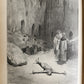 1880s DANTE'S INFERNO BEAUTIFULLY ILLUSTRATED by GUSTAVE DORE antique FOLIO