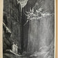 1880s DANTE'S INFERNO BEAUTIFULLY ILLUSTRATED by GUSTAVE DORE antique FOLIO