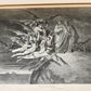 1880s DANTE'S INFERNO BEAUTIFULLY ILLUSTRATED by GUSTAVE DORE antique FOLIO