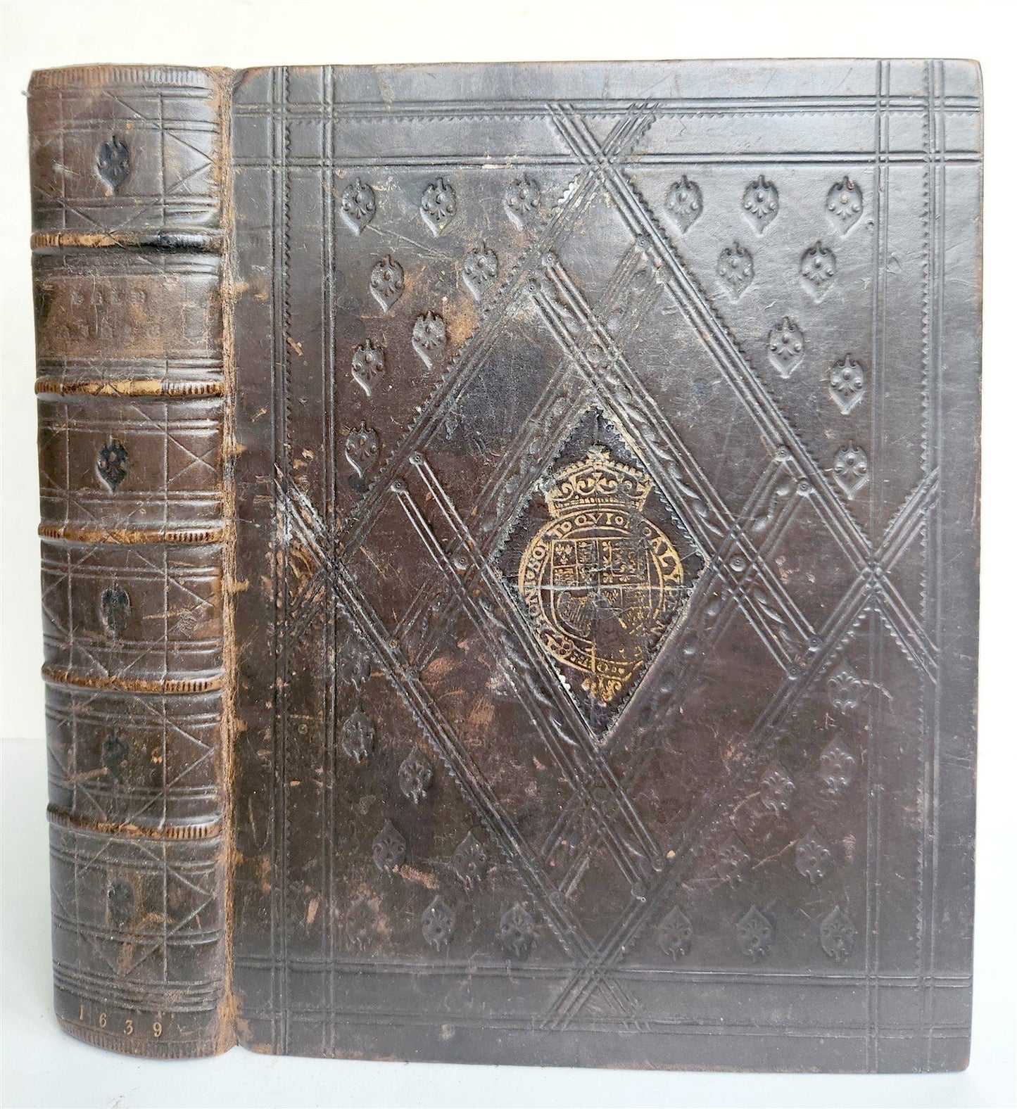 1639 BIBLE in ENGLISH antique OLD & NEW TESTAMENT Cambridge Th. Buck & R. Daniel