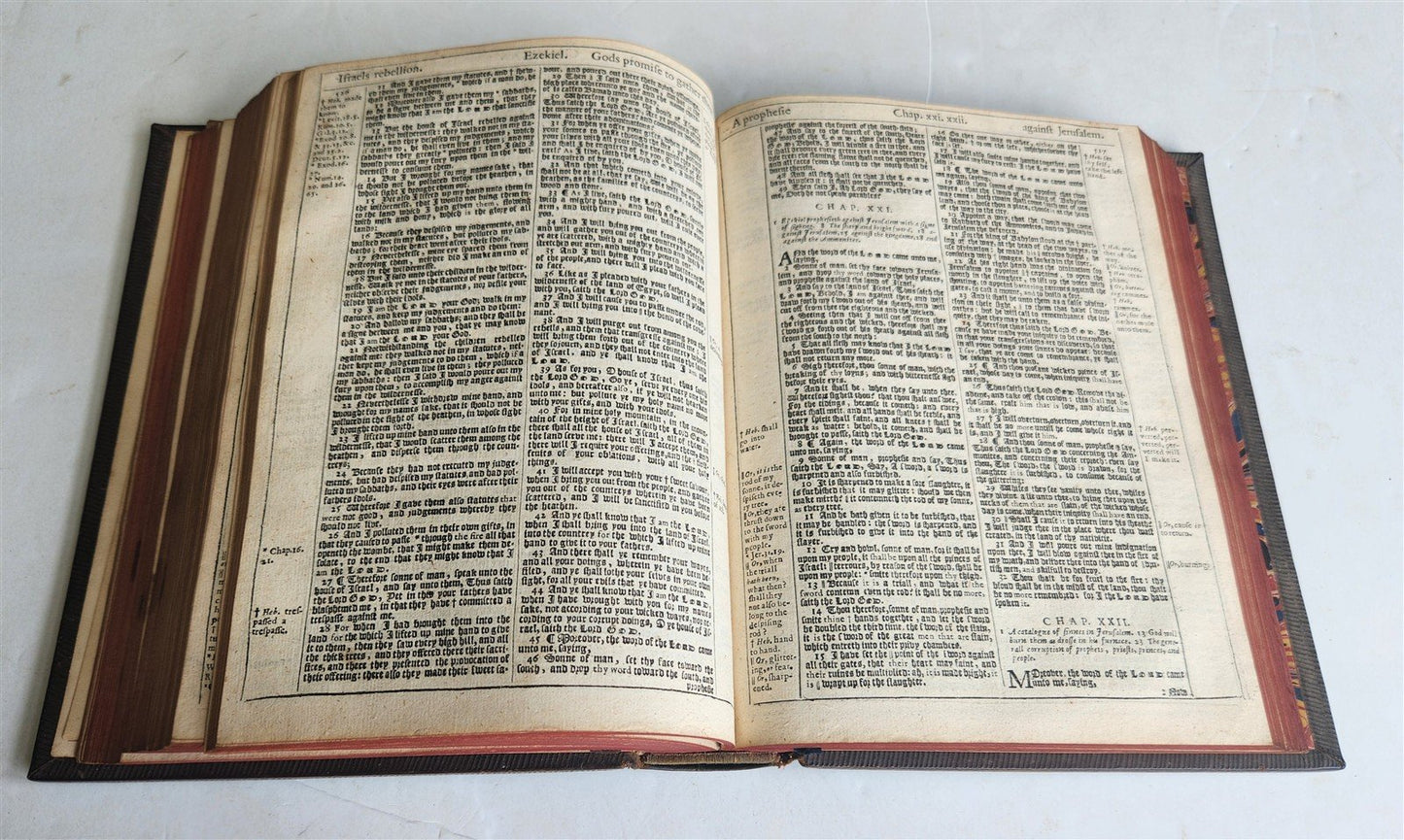 1639 BIBLE in ENGLISH antique OLD & NEW TESTAMENT Cambridge Th. Buck & R. Daniel