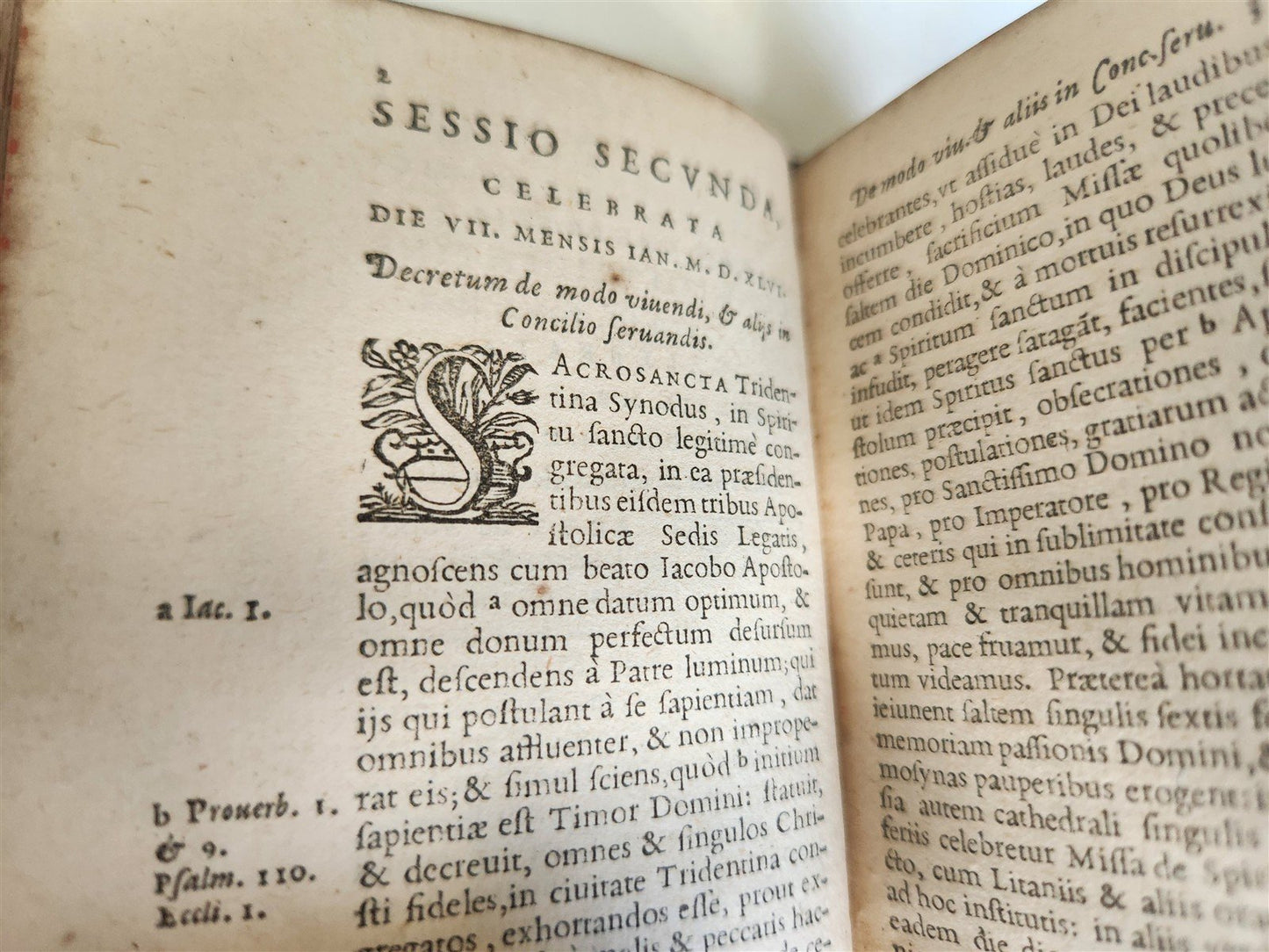 1640 CANONES et DECRETA CONCILII TRIDENTINI antique PLANTIN Council of Trent