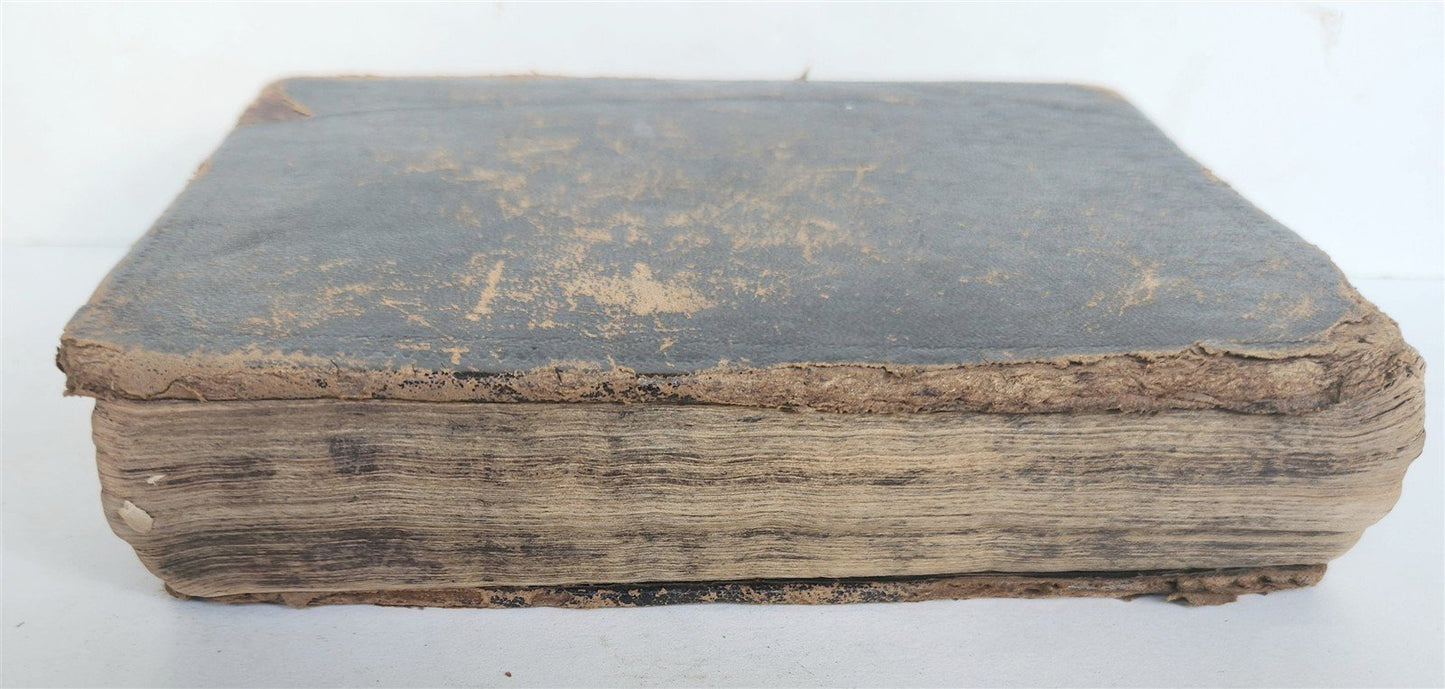 1610 BIBLE in ENGLISH by ROBERT BARKER antique ILLUSTRATED Old & New Testament