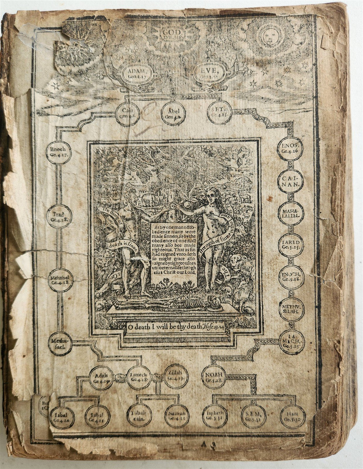 1610 BIBLE in ENGLISH by ROBERT BARKER antique ILLUSTRATED Old & New Testament