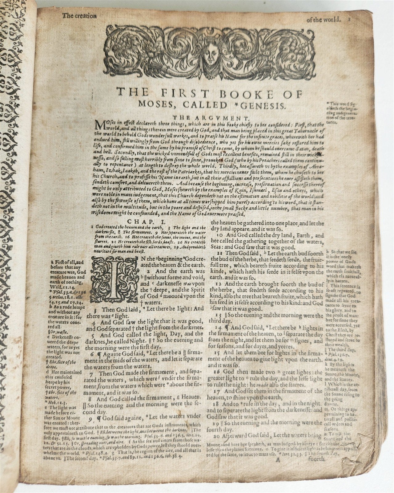 1610 BIBLE in ENGLISH by ROBERT BARKER antique ILLUSTRATED Old & New Testament