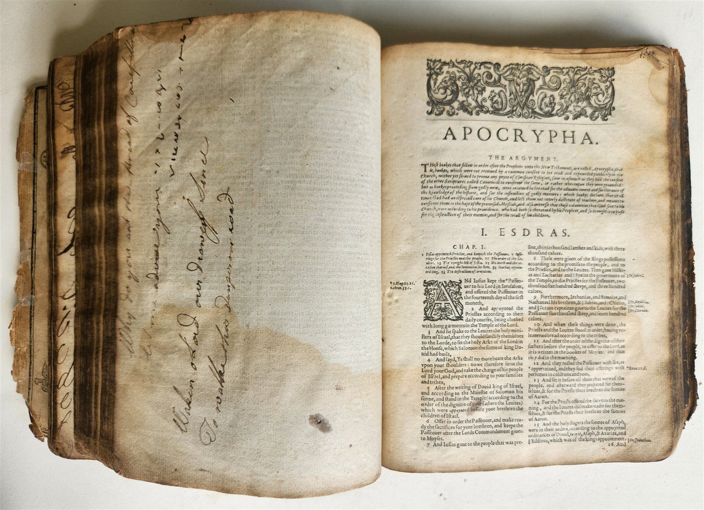 1610 BIBLE in ENGLISH by ROBERT BARKER antique ILLUSTRATED Old & New Testament