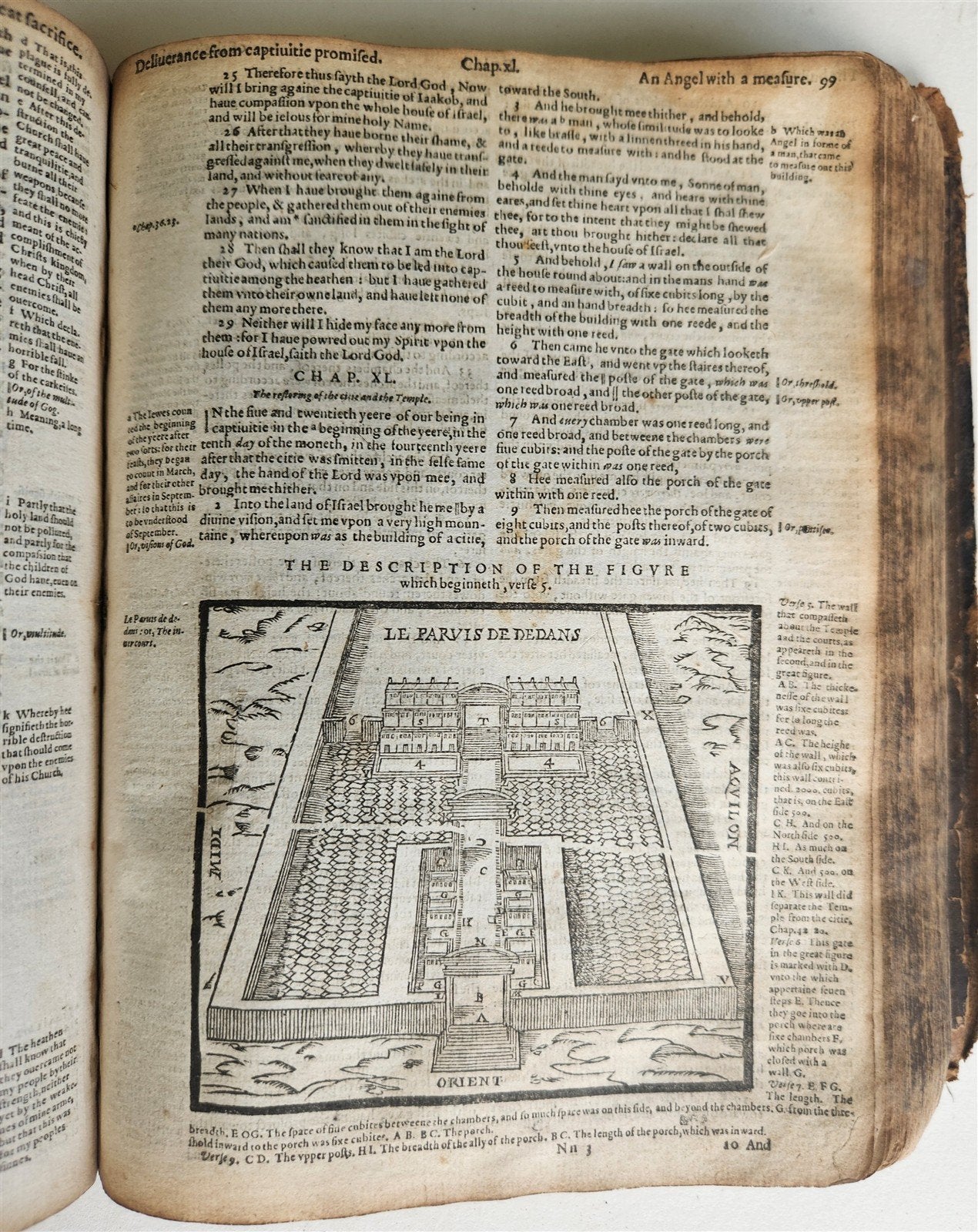 1610 BIBLE in ENGLISH by ROBERT BARKER antique ILLUSTRATED Old & New Testament