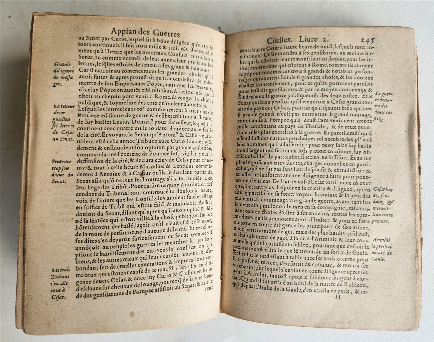 1580 ROMAN HISTORY by APPIAN of ALEXANDRIA antique 16th CENTURY