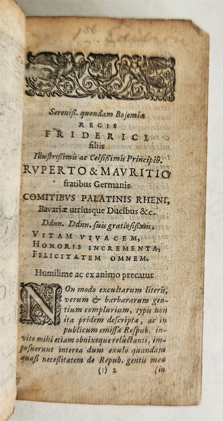 1634 RESPUBLICA BOHEMIAE by Pavel Stransky CZECH REPUBLIC antique VELLUM BINDING