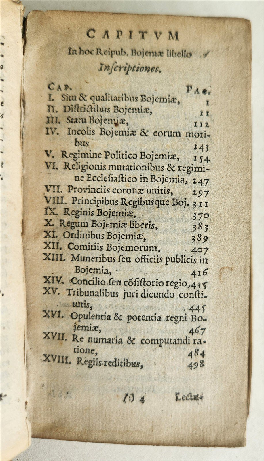 1634 RESPUBLICA BOHEMIAE by Pavel Stransky CZECH REPUBLIC antique VELLUM BINDING