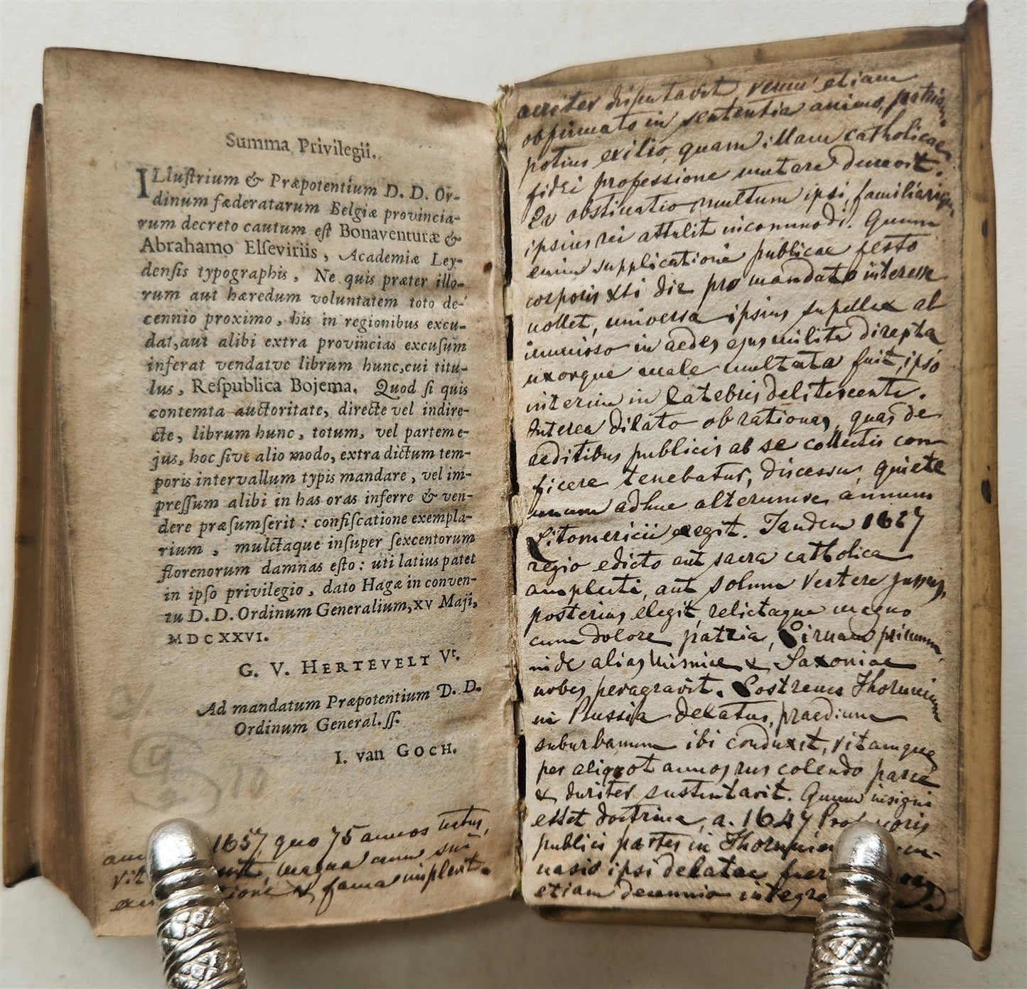 1634 RESPUBLICA BOHEMIAE by Pavel Stransky CZECH REPUBLIC antique VELLUM BINDING