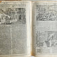 1574 BIBLE in LATIN FULLY ILLUSTRATED w/ NUMEROUS WOODCUTS antique VELLUM BOUND