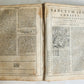 1574 BIBLE in LATIN FULLY ILLUSTRATED w/ NUMEROUS WOODCUTS antique VELLUM BOUND