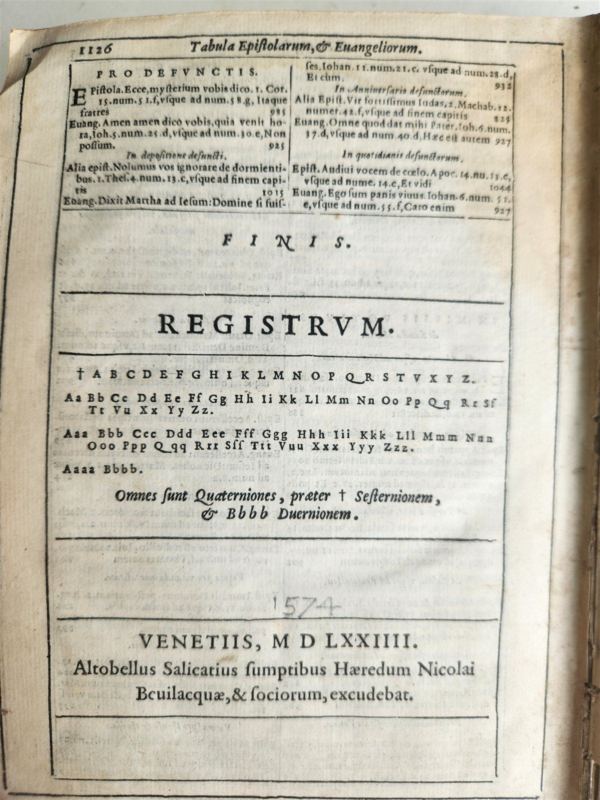 1574 BIBLE in LATIN FULLY ILLUSTRATED w/ NUMEROUS WOODCUTS antique VELLUM BOUND