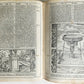 1574 BIBLE in LATIN FULLY ILLUSTRATED w/ NUMEROUS WOODCUTS antique VELLUM BOUND