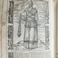 1574 BIBLE in LATIN FULLY ILLUSTRATED w/ NUMEROUS WOODCUTS antique VELLUM BOUND