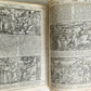 1574 BIBLE in LATIN FULLY ILLUSTRATED w/ NUMEROUS WOODCUTS antique VELLUM BOUND