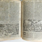 1574 BIBLE in LATIN FULLY ILLUSTRATED w/ NUMEROUS WOODCUTS antique VELLUM BOUND