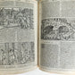 1574 BIBLE in LATIN FULLY ILLUSTRATED w/ NUMEROUS WOODCUTS antique VELLUM BOUND