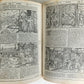 1574 BIBLE in LATIN FULLY ILLUSTRATED w/ NUMEROUS WOODCUTS antique VELLUM BOUND