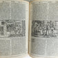 1574 BIBLE in LATIN FULLY ILLUSTRATED w/ NUMEROUS WOODCUTS antique VELLUM BOUND