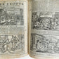 1574 BIBLE in LATIN FULLY ILLUSTRATED w/ NUMEROUS WOODCUTS antique VELLUM BOUND
