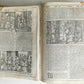 1574 BIBLE in LATIN FULLY ILLUSTRATED w/ NUMEROUS WOODCUTS antique VELLUM BOUND