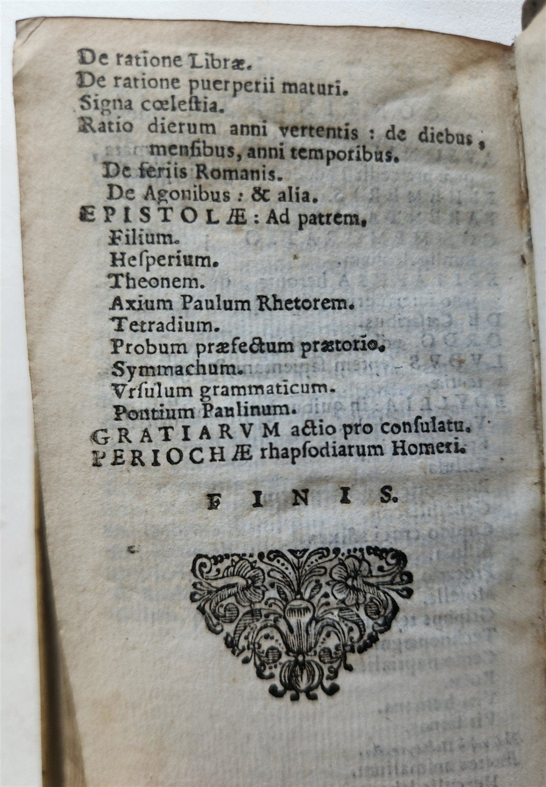 1669 POETRY by 4th century Roman poet Ausonius antique VELLUM BOUND Ioan Blaeu