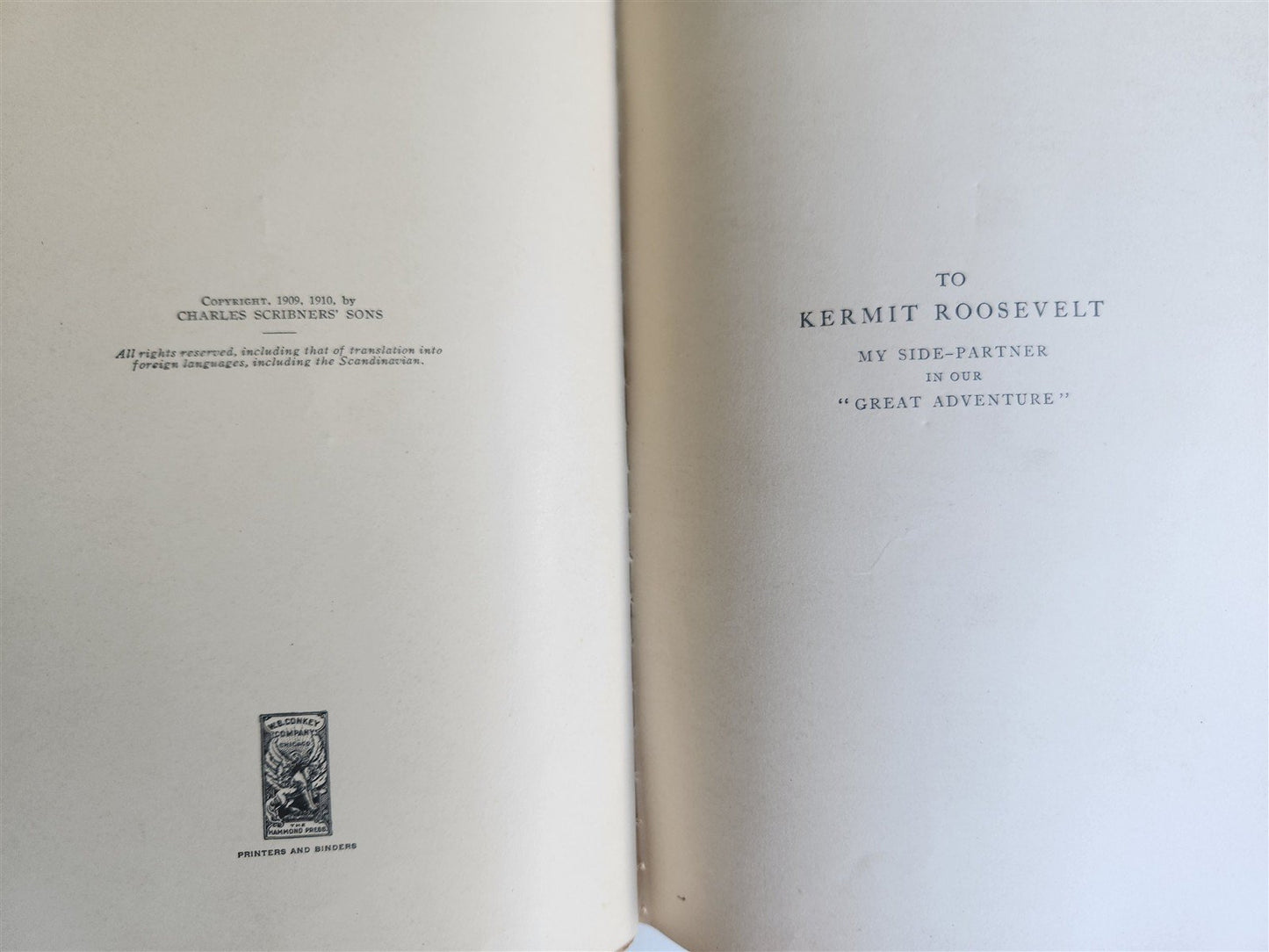 1910 AFRICAN GAME TRAILS by THEODORE ROOSEVELT antique ILLUSTRATED BOOK