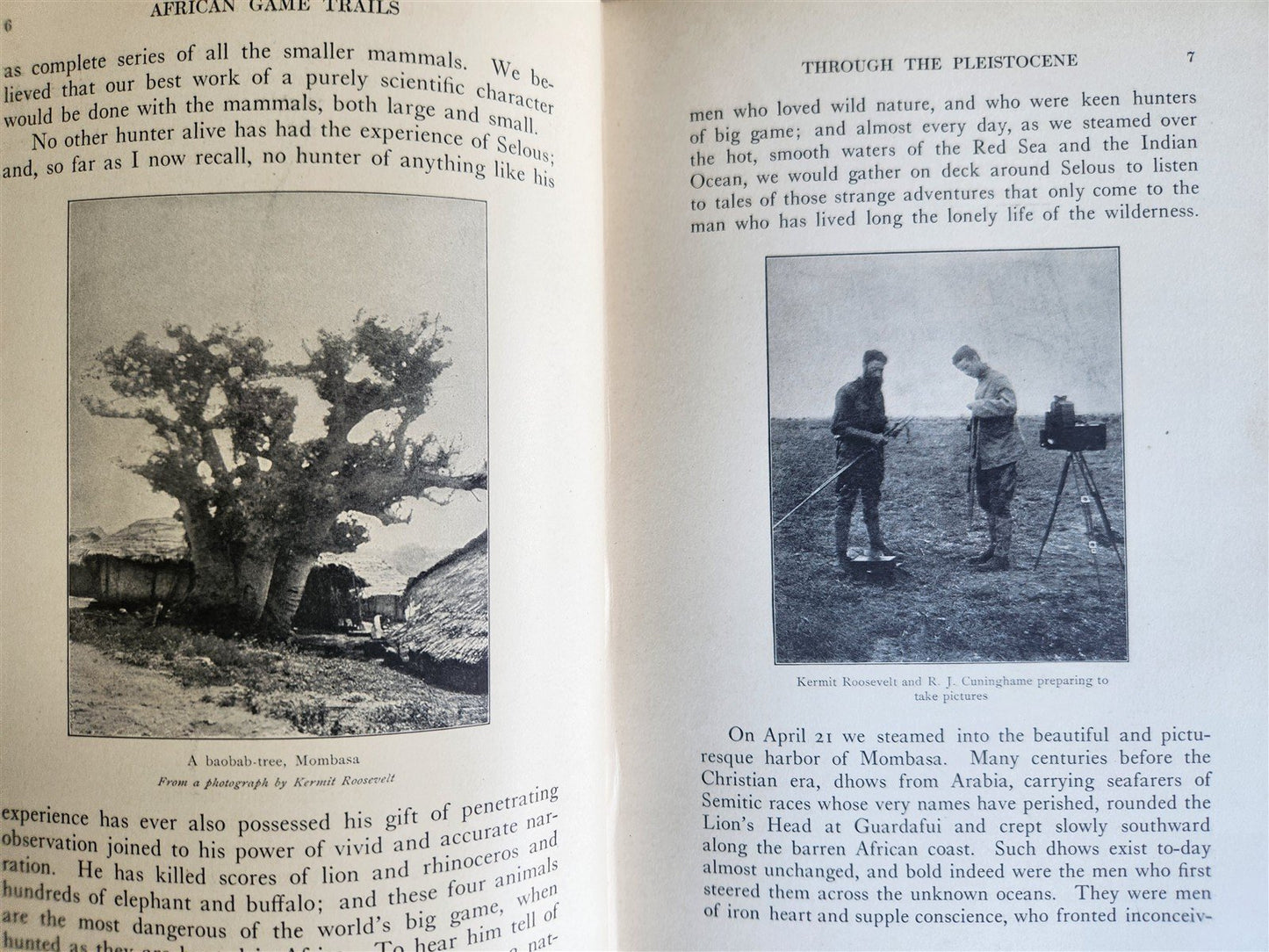 1910 AFRICAN GAME TRAILS by THEODORE ROOSEVELT antique ILLUSTRATED BOOK