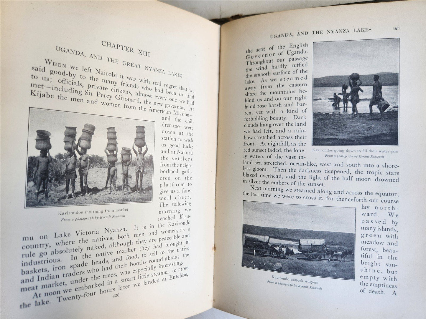 1910 AFRICAN GAME TRAILS by THEODORE ROOSEVELT antique ILLUSTRATED BOOK