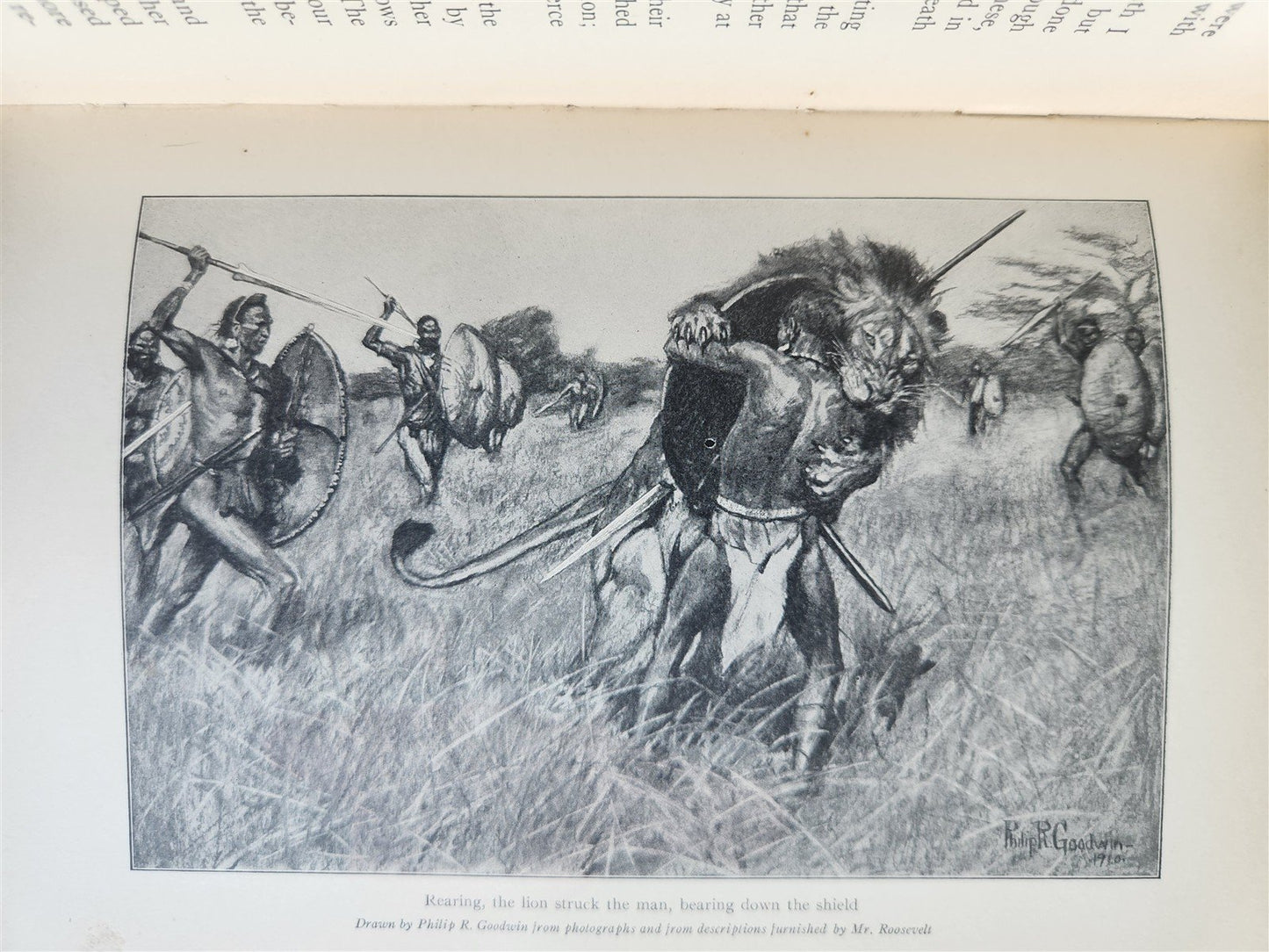 1910 AFRICAN GAME TRAILS by THEODORE ROOSEVELT antique ILLUSTRATED BOOK