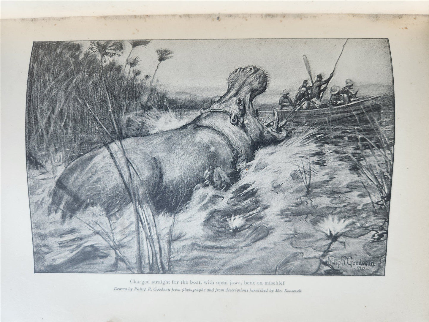 1910 AFRICAN GAME TRAILS by THEODORE ROOSEVELT antique ILLUSTRATED BOOK