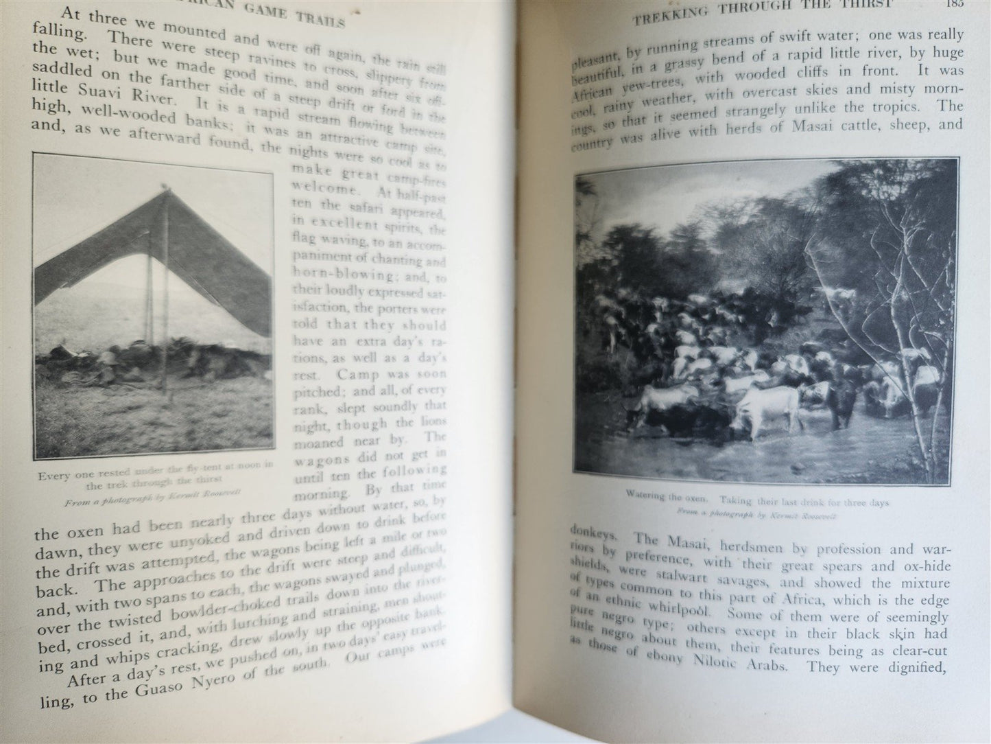 1910 AFRICAN GAME TRAILS by THEODORE ROOSEVELT antique ILLUSTRATED BOOK