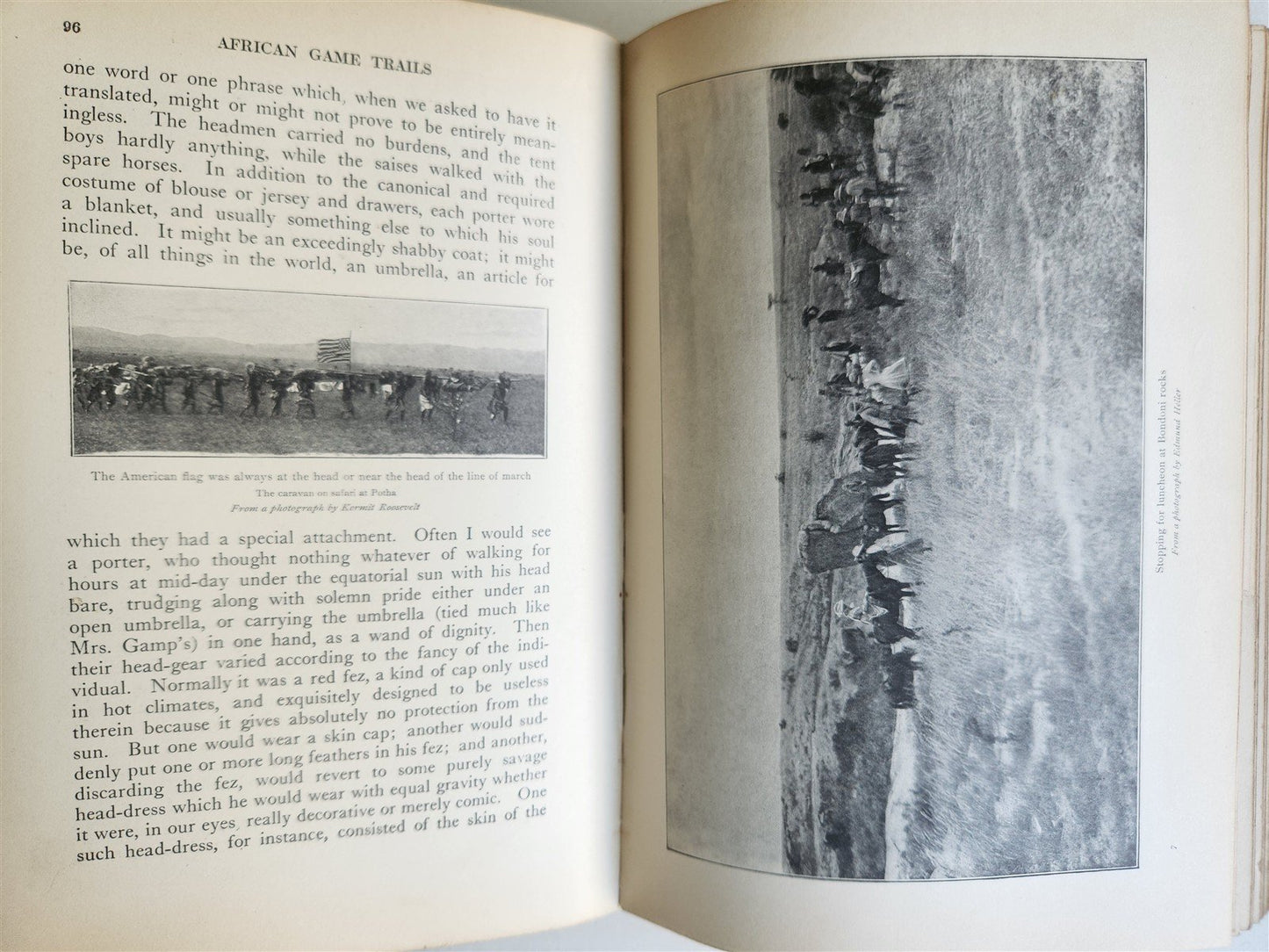1910 AFRICAN GAME TRAILS by THEODORE ROOSEVELT antique ILLUSTRATED BOOK