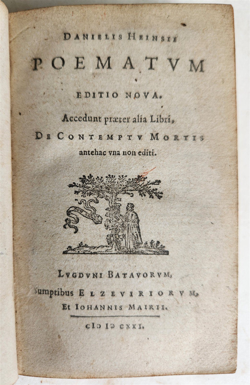 1621 POEMATUM antique GREEK & LATIN POETRY by DANIELIS HEINSII ELZEVIER PRESS